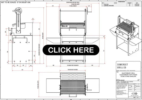 Asado Cor-Ten Woodstore stand
