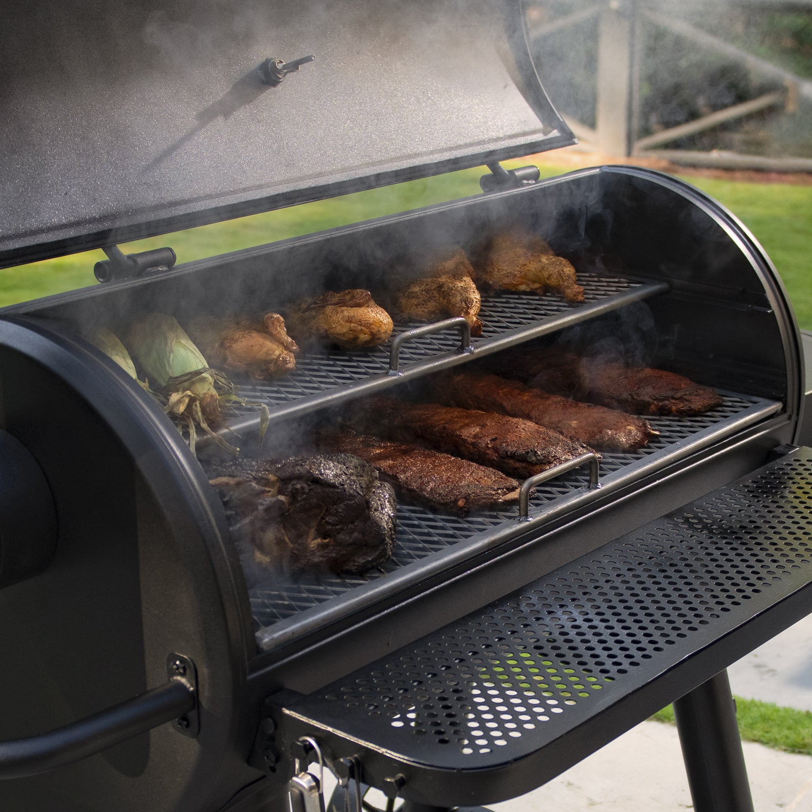 Char-griller® - Grand Champ™ Offset Smoker & Grill