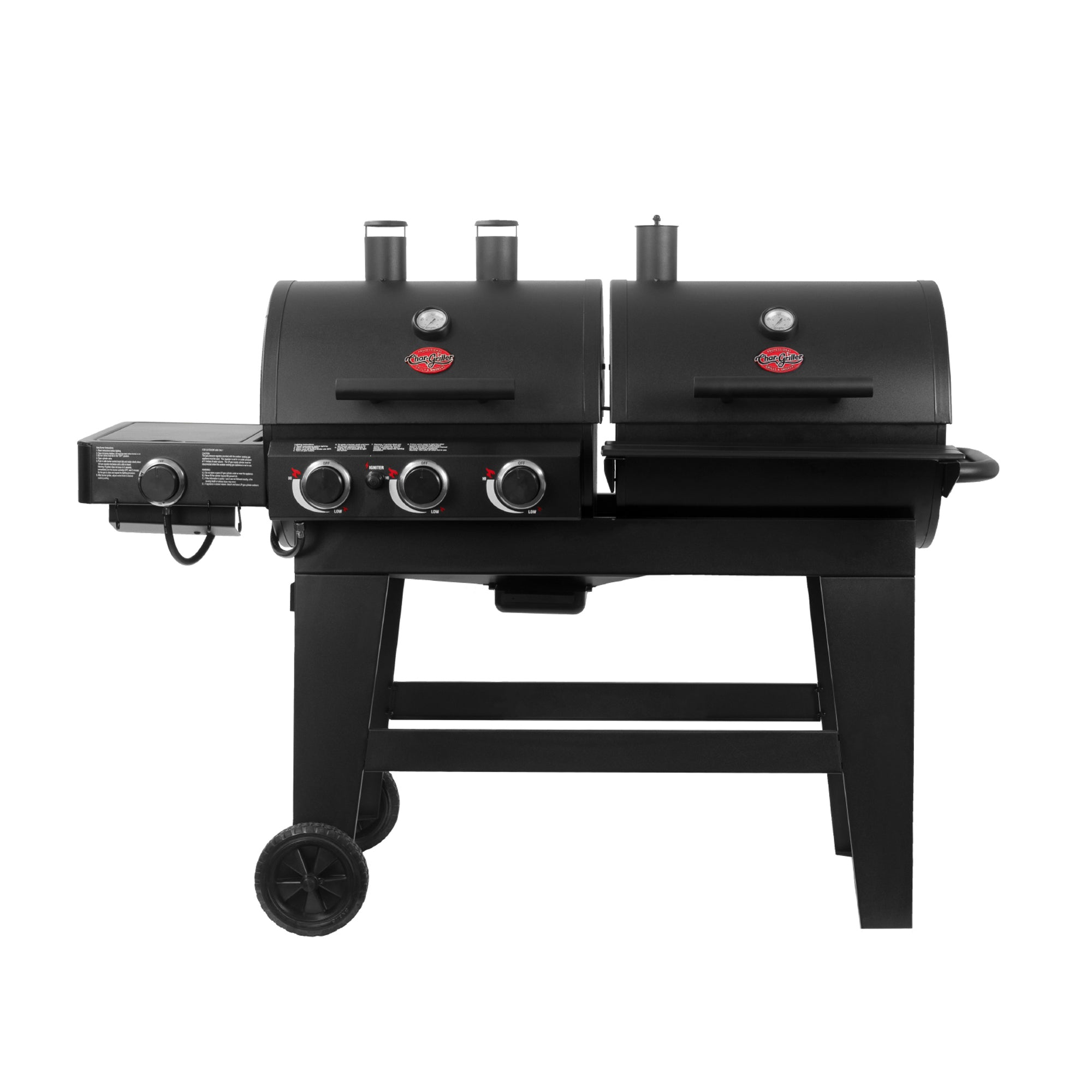 Char-griller® - Double Play Gas & Charcoal Grill (with UK regulator)