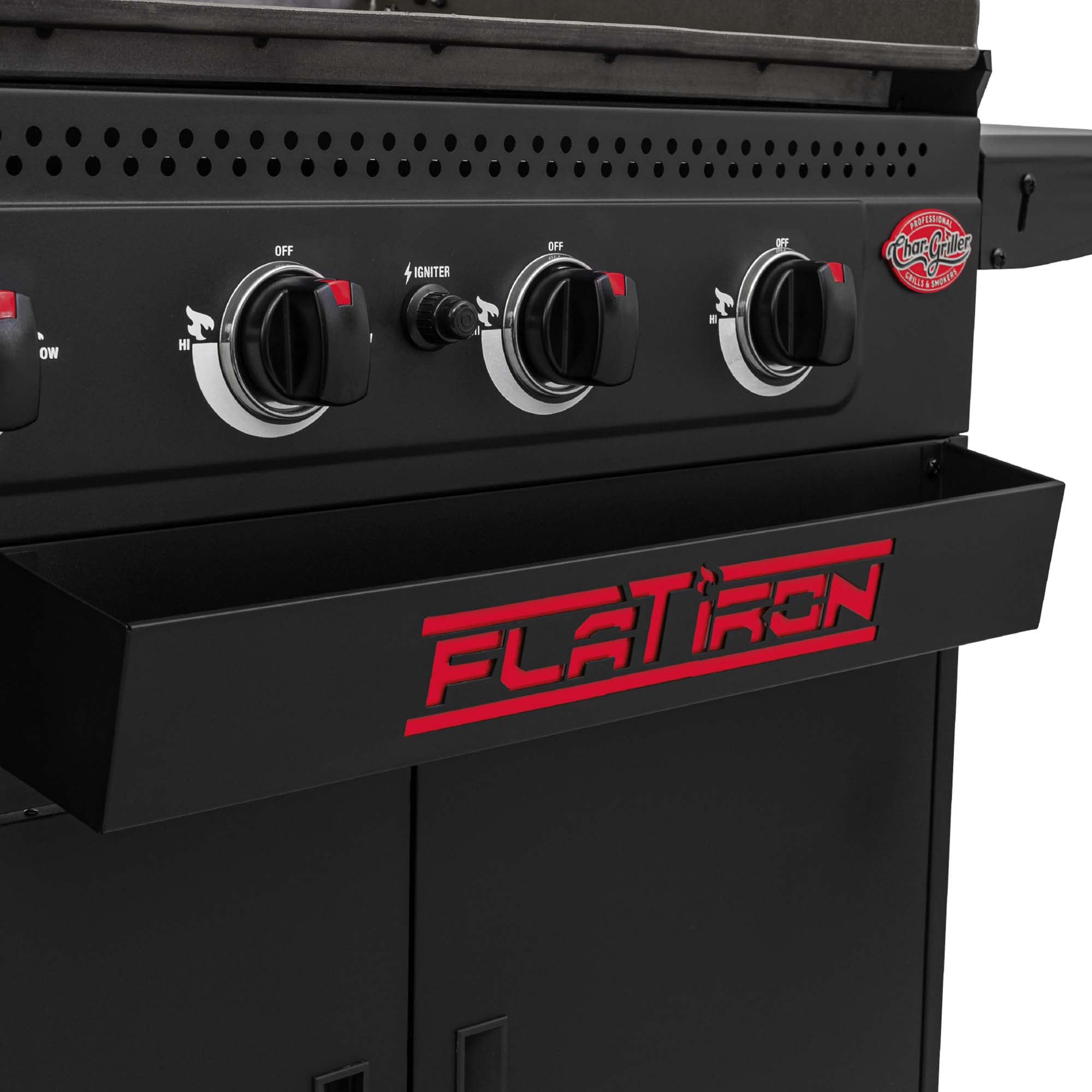 Char-griller® - Flat Iron™ Premium Gas Griddle / Plancha (with UK regulator)
