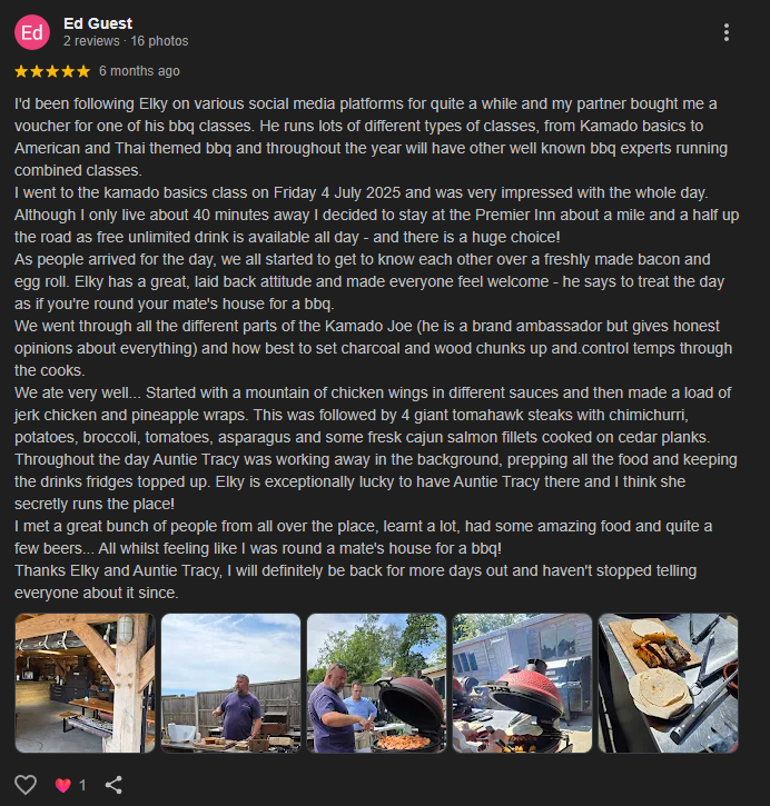 Google review screenshot