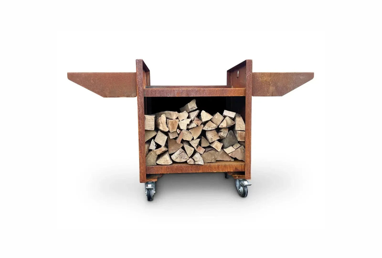 Somerset Grill Co Woodstore Stand For Asado Cor-Ten Asado Cor-Ten Woodstore stand